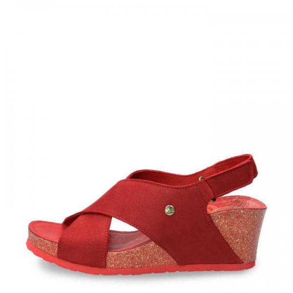 Panama Jack Nobuck Rojo red