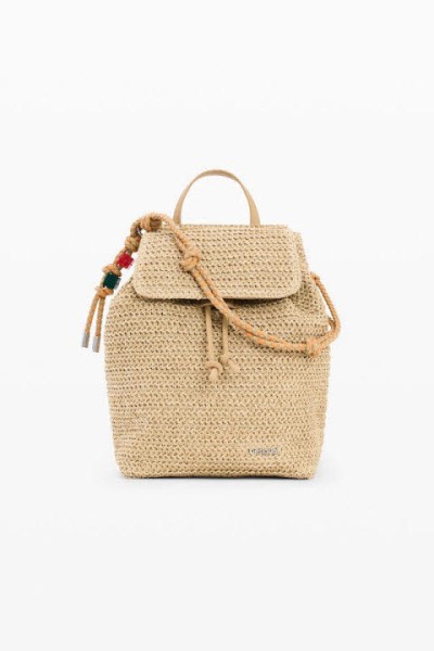 Desigual Half Logo Raffia Luena Mini - Bild 1