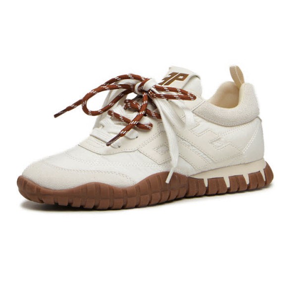 DOUPLO 21-NYLON SUEDE WHITE